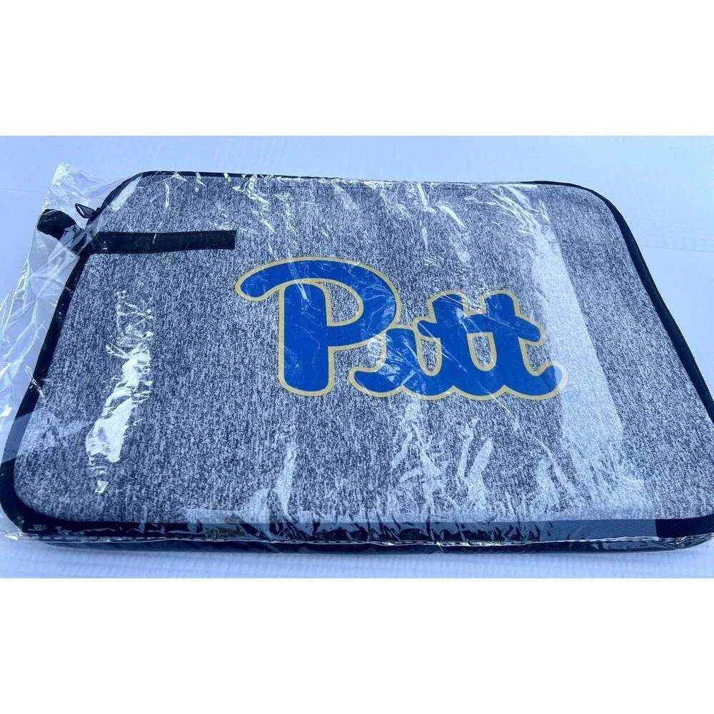 Pitt Panthers Laptop Sleeve 15” Gray Blue Gold University Pittsburgh New